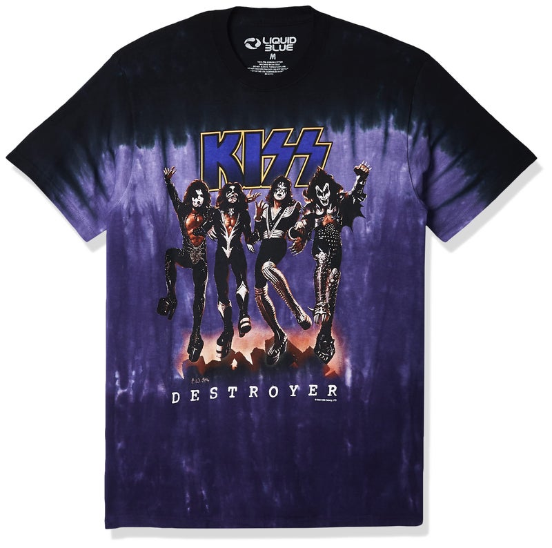 Liquid Blue Men's Kiss Destroyer Short Sleeve T-Shirt,Multi,XX-Large - Image 1